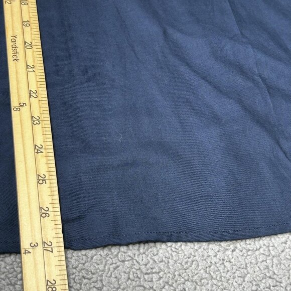 J Jill Shirt Womens 2X Navy Blue Embroidered Tunic Boho Peasant Long Sleeve - Picture 12 of 12